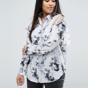 ASOS Marble Print Shirt